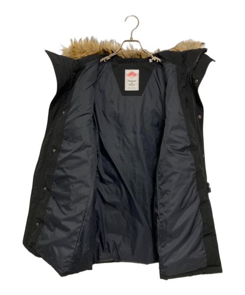 DANTON（ダントン）DANTON (ダントン) FAKE FUR HOODED DOWN COAT ブラック サイズ:Mの古着・服飾アイテム