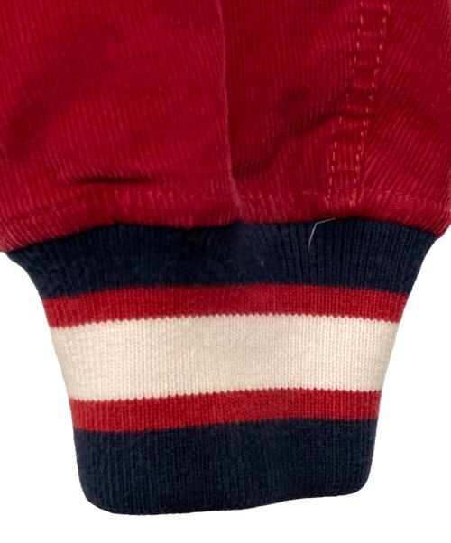 GUCCI（グッチ）GUCCI (グッチ) スタジアムブルゾン ブルー×レッド サイズ:46の古着・服飾アイテム