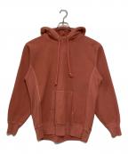 AURALEEオーラリー）の古着「SUPER MILLED SWEAT P/O PARKA」｜レッド