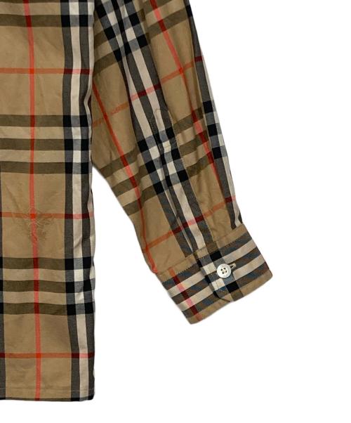 Burberry's（バーバリー）Burberry's (バーバリー) ノバチェックレギュラーカラーシャツ ブラウン サイズ:Mの古着・服飾アイテム