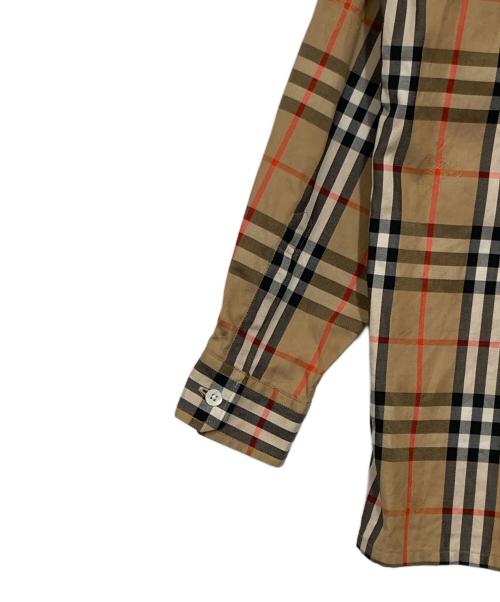 Burberry's（バーバリー）Burberry's (バーバリー) ノバチェックレギュラーカラーシャツ ブラウン サイズ:Mの古着・服飾アイテム