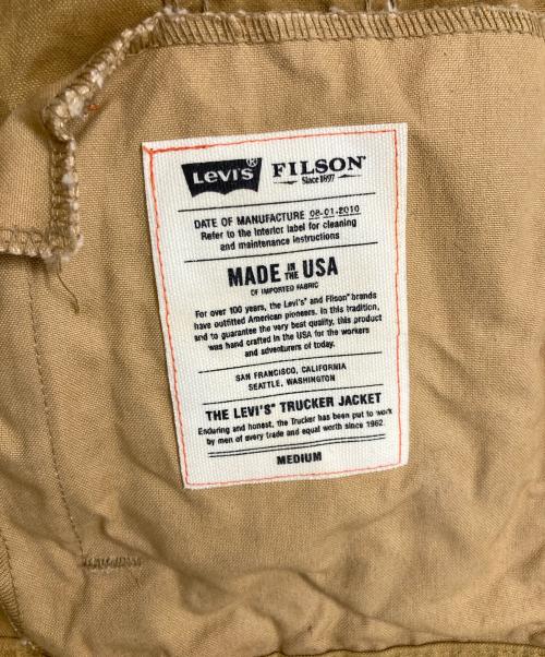 LEVI'S（リーバイス）LEVI'S (リーバイス) FILSON (フィルソン) OIL FINISH TRUCKER JACKET カーキ サイズ:Mの古着・服飾アイテム