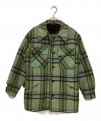 McGREGORマクレガー）の古着「ベルテッドワーク裏ボア ウールジャケット」｜グリーン