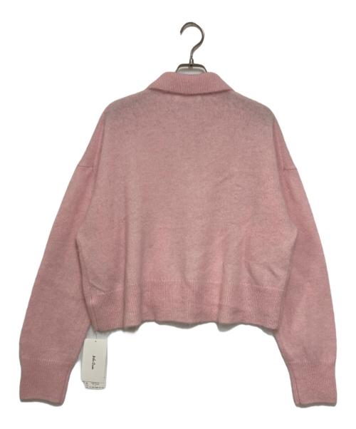 Mila Owen（ミラオーウェン）Mila Owen (ミラオーウェン) ビジュー釦クロップドポロニットプルオーバー ピンク サイズ: Free 未使用品の古着・服飾アイテム