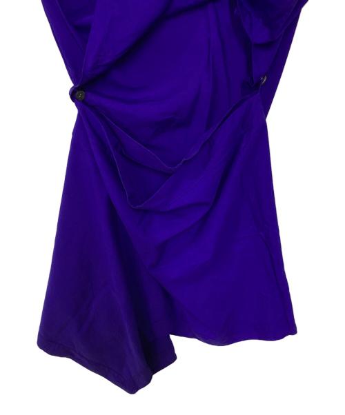 ISSEY MIYAKE（イッセイミヤケ）ISSEY MIYAKE (イッセイミヤケ) インクローズ シルク シャツ ネイビー サイズ:2の古着・服飾アイテム