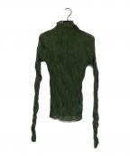 ISSEY MIYAKEイッセイミヤケ）の古着「24AW CHIFFON TWIST カットソー」｜グリーン