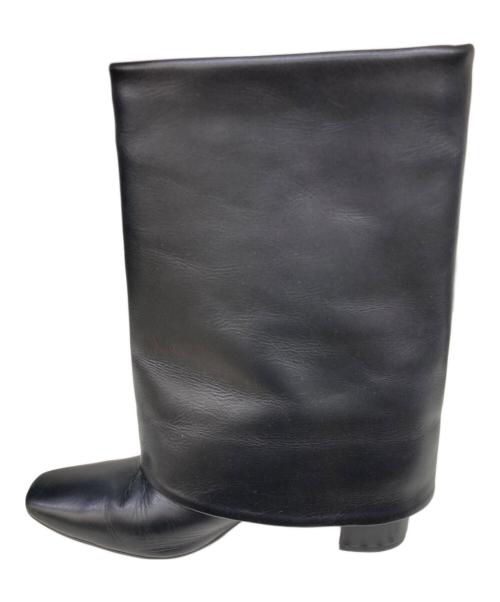 ISSEY MIYAKE（イッセイミヤケ）ISSEY MIYAKE (イッセイミヤケ) カバーヒールブーツ ブラック サイズ:39の古着・服飾アイテム