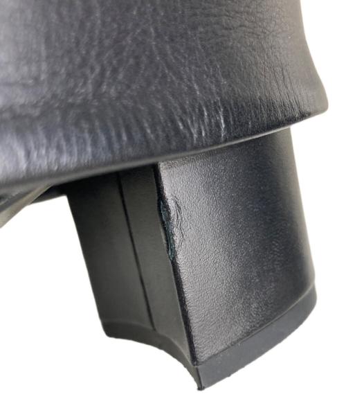 ISSEY MIYAKE（イッセイミヤケ）ISSEY MIYAKE (イッセイミヤケ) カバーヒールブーツ ブラック サイズ:39の古着・服飾アイテム
