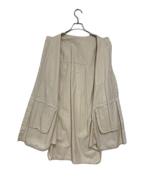 nagonstans（ナゴンスタンス）nagonstans (ナゴンスタンス) バンドカラーシャツ アイボリー サイズ:Ｍの古着・服飾アイテム