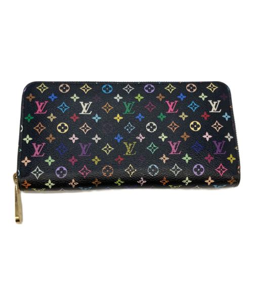 LOUIS VUITTON（ルイ ヴィトン）LOUIS VUITTON (ルイ ヴィトン) 長財布/ラウンドファスナーロングウォレット ブラック×マルチカラーの古着・服飾アイテム