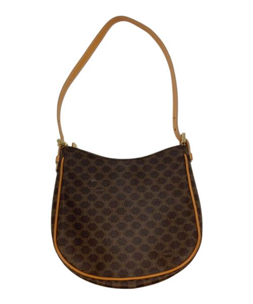 CELINE（セリーヌ）CELINE (セリーヌ) マカダム柄 ショルダーバッグ/オールドミニハンドバッグ ブラウンの古着・服飾アイテム