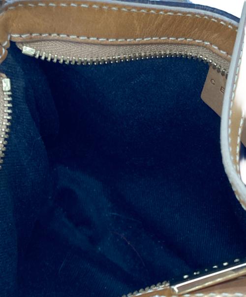 CELINE（セリーヌ）CELINE (セリーヌ) マカダム柄 ショルダーバッグ/オールドミニハンドバッグ ブラウンの古着・服飾アイテム