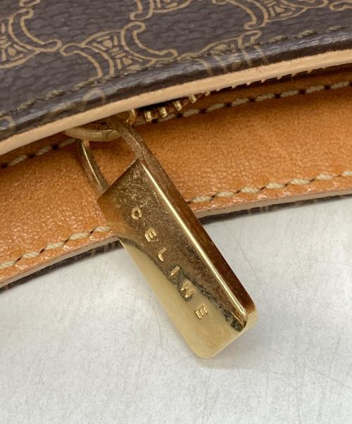 CELINE（セリーヌ）CELINE (セリーヌ) マカダム柄 ショルダーバッグ/オールドミニハンドバッグ ブラウンの古着・服飾アイテム