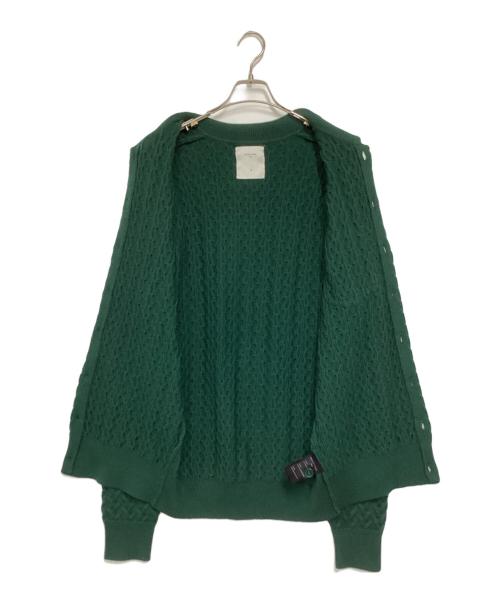 PERCIVAL（パーシヴァル）PERCIVAL (パーシヴァル) ケーブルニットシャツ グリーン サイズ:Mの古着・服飾アイテム