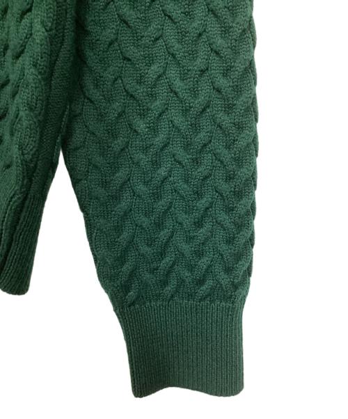 PERCIVAL（パーシヴァル）PERCIVAL (パーシヴァル) ケーブルニットシャツ グリーン サイズ:Mの古着・服飾アイテム