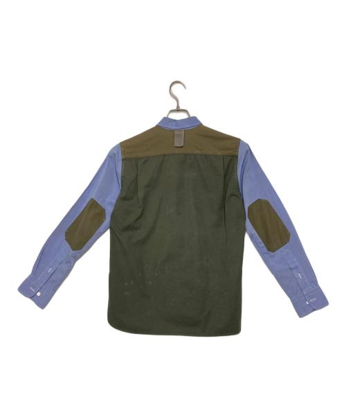 COMME des GARCONS HOMME（コムデギャルソン オム）COMME des GARCONS HOMME (コムデギャルソン オム) マルチ切替デザインレギュラーカラーシャツ ブルー サイズ:XSの古着・服飾アイテム