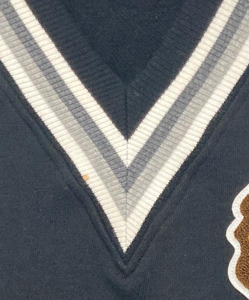 A BATHING APE（ア ベイシング エイプ）A BATHING APE (ア ベイシング エイプ) ワッペンスウェットベスト/atch Sweat Vest ブラック サイズ:Mの古着・服飾アイテム