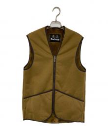 Barbour（バブアー）の古着「パイルライナーフロントジップベスト」｜ブラウン