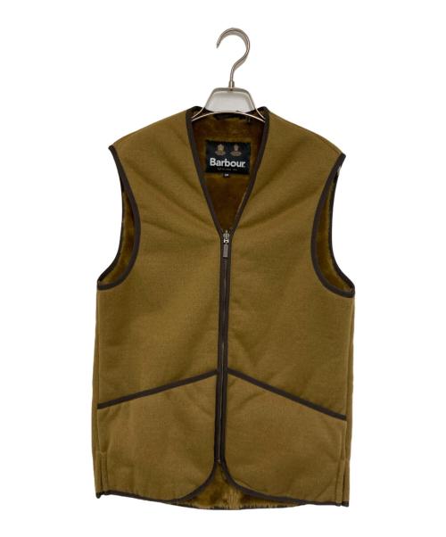Barbour（バブアー）Barbour (バブアー) パイルライナーフロントジップベスト ブラウン サイズ:38の古着・服飾アイテム