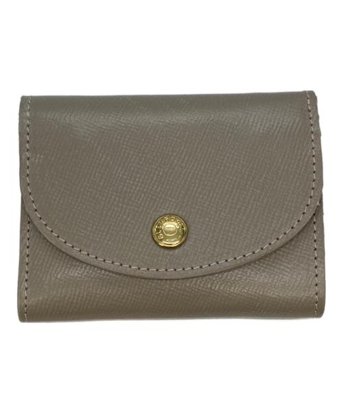 GLENROYAL（グレンロイヤル）GLENROYAL (グレンロイヤル) フラップ付きミニ財布/コンパクトウォレット/三つ折り財布 ベージュの古着・服飾アイテム
