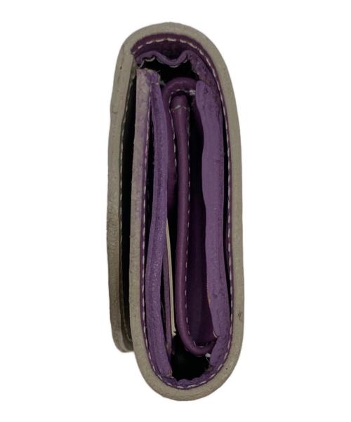 GLENROYAL（グレンロイヤル）GLENROYAL (グレンロイヤル) フラップ付きミニ財布/コンパクトウォレット/三つ折り財布 ベージュの古着・服飾アイテム