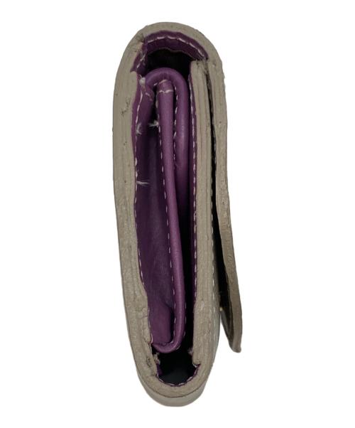 GLENROYAL（グレンロイヤル）GLENROYAL (グレンロイヤル) フラップ付きミニ財布/コンパクトウォレット/三つ折り財布 ベージュの古着・服飾アイテム