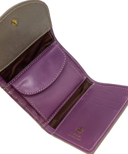 GLENROYAL（グレンロイヤル）GLENROYAL (グレンロイヤル) フラップ付きミニ財布/コンパクトウォレット/三つ折り財布 ベージュの古着・服飾アイテム