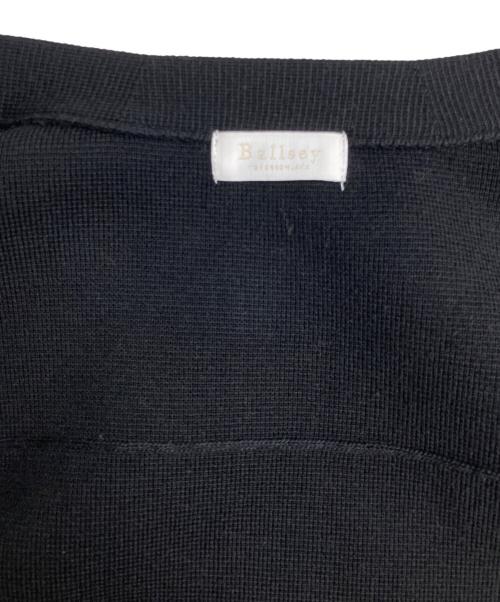 BALLSEY（ボールジィ）BALLSEY (ボールジィ) ウールポリエステルミラノリブ クルーネックカーディガン ブラック サイズ:Sの古着・服飾アイテム