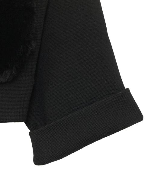 BALLSEY（ボールジィ）BALLSEY (ボールジィ) ウールポリエステルミラノリブ クルーネックカーディガン ブラック サイズ:Sの古着・服飾アイテム