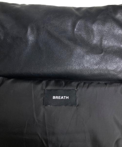 BREATH（ブレス）BREATH (ブレス) フェイクレザーダウンジャケット ブラック サイズ:Mの古着・服飾アイテム