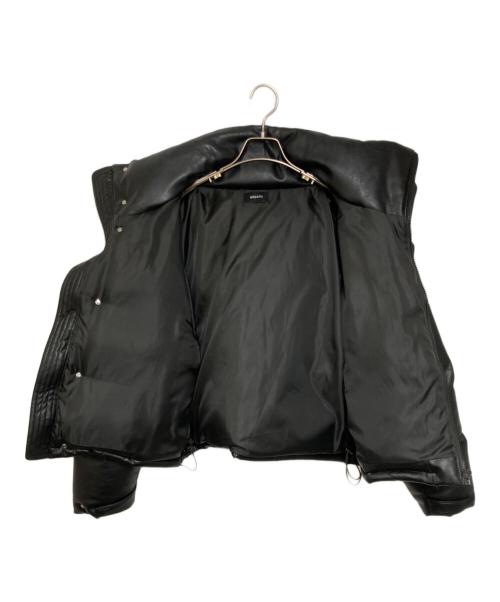 BREATH（ブレス）BREATH (ブレス) フェイクレザーダウンジャケット ブラック サイズ:Mの古着・服飾アイテム