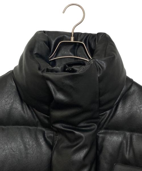 BREATH（ブレス）BREATH (ブレス) フェイクレザーダウンジャケット ブラック サイズ:Mの古着・服飾アイテム