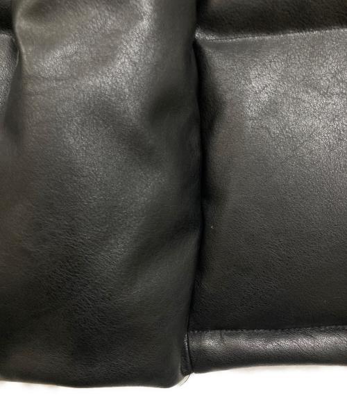 BREATH（ブレス）BREATH (ブレス) フェイクレザーダウンジャケット ブラック サイズ:Mの古着・服飾アイテム