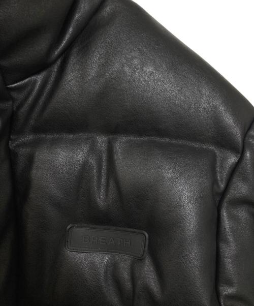 BREATH（ブレス）BREATH (ブレス) フェイクレザーダウンジャケット ブラック サイズ:Mの古着・服飾アイテム