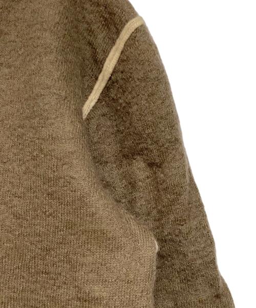 ISSEY MIYAKE（イッセイミヤケ）ISSEY MIYAKE (イッセイミヤケ) インサイドアウトニット ブラウン×ベージュ サイズ:4の古着・服飾アイテム