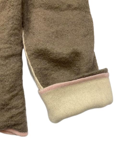 ISSEY MIYAKE（イッセイミヤケ）ISSEY MIYAKE (イッセイミヤケ) インサイドアウトニット ブラウン×ベージュ サイズ:4の古着・服飾アイテム