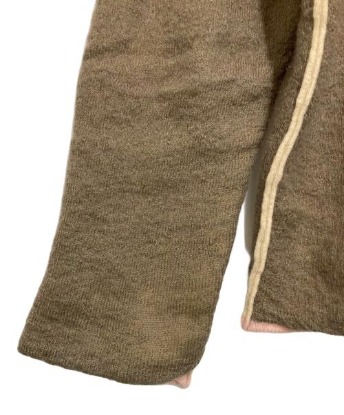 ISSEY MIYAKE（イッセイミヤケ）ISSEY MIYAKE (イッセイミヤケ) インサイドアウトニット ブラウン×ベージュ サイズ:4の古着・服飾アイテム