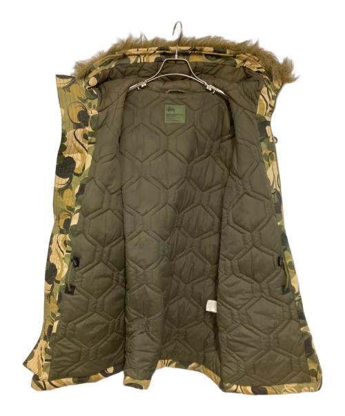 stussy（ステューシー）stussy (ステューシー) N3B フライトジャケット グリーン×ベージュ サイズ:Lの古着・服飾アイテム