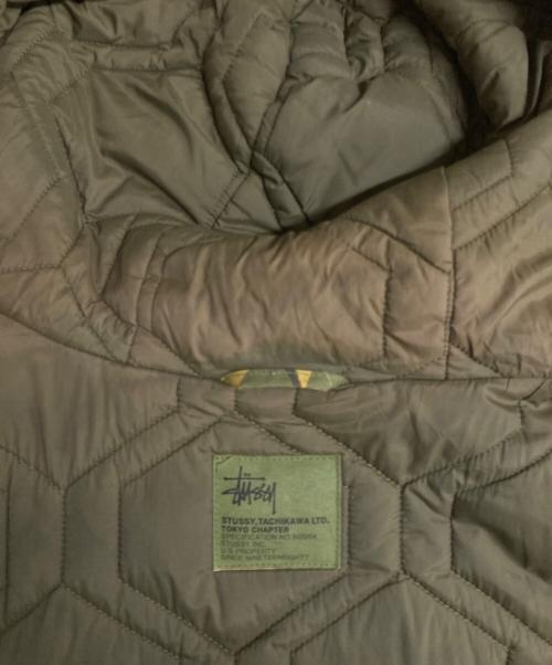 stussy（ステューシー）stussy (ステューシー) N3B フライトジャケット グリーン×ベージュ サイズ:Lの古着・服飾アイテム