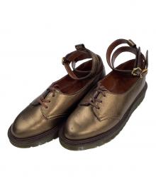 Dr.Martens（ドクターマーチン）の古着「DIANAストラップシューズ」｜ブラウン×ゴールド