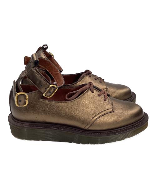 Dr.Martens（ドクターマーチン）Dr.Martens (ドクターマーチン) DIANAストラップシューズ ブラウン×ゴールド サイズ:36の古着・服飾アイテム