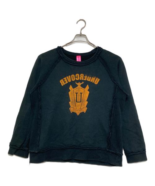 UNDERCOVER（アンダーカバー）UNDERCOVER (アンダーカバー) インサイドアウトプリントスウェット ブラック サイズ:Ｍの古着・服飾アイテム