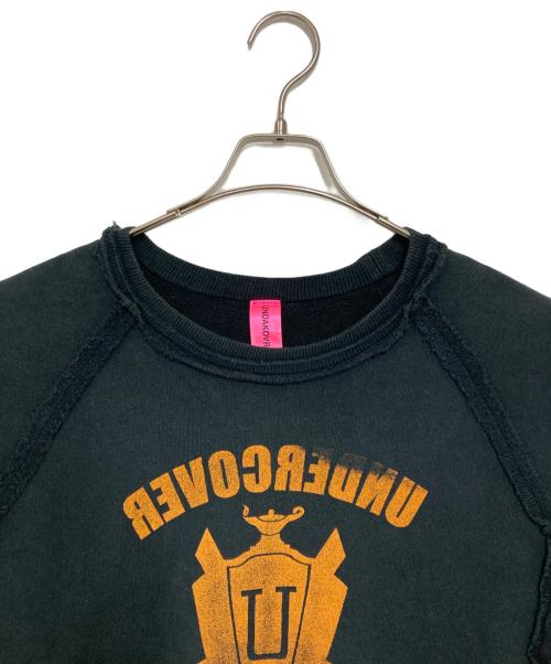 UNDERCOVER（アンダーカバー）UNDERCOVER (アンダーカバー) インサイドアウトプリントスウェット ブラック サイズ:Ｍの古着・服飾アイテム