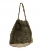 OWEN BARRYオーエンバリー）の古着「ファーハンドバッグ」｜ベージュ