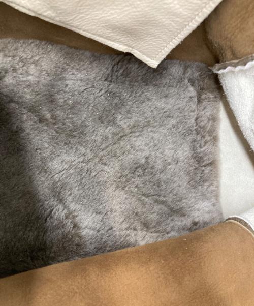 OWEN BARRY（オーエンバリー）owen barry (オーエンバリー) ファーハンドバッグ ベージュの古着・服飾アイテム