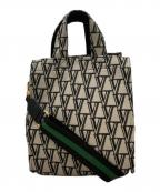 VERMEIL par ienaヴェルメイユ パー イエナ）の古着「ジャガードモノグラム2WAYバッグ」｜グレー