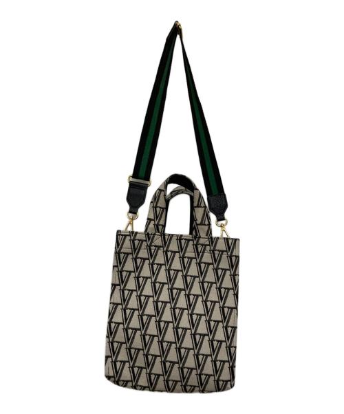 VERMEIL par iena（ヴェルメイユ パー イエナ）VERMEIL par iena (ヴェルメイユ パー イエナ) ジャガードモノグラム2WAYバッグ グレーの古着・服飾アイテム