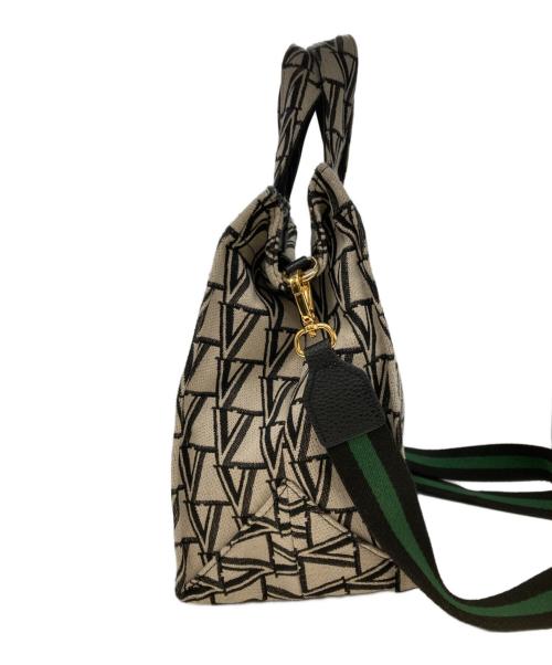 VERMEIL par iena（ヴェルメイユ パー イエナ）VERMEIL par iena (ヴェルメイユ パー イエナ) ジャガードモノグラム2WAYバッグ グレーの古着・服飾アイテム