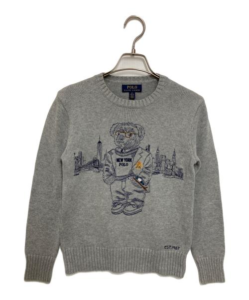 POLO RALPH LAUREN（ポロ・ラルフローレン）POLO RALPH LAUREN (ポロ・ラルフローレン) ポロベアニット グレー サイズ:Mの古着・服飾アイテム