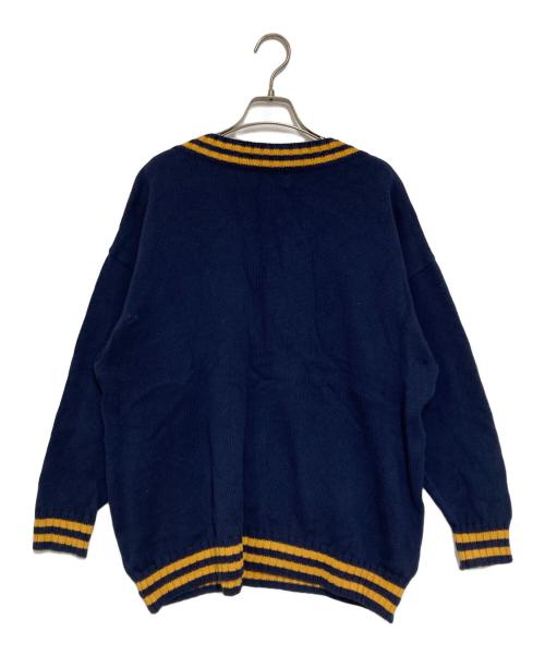Hysteric Glamour（ヒステリックグラマー）Hysteric Glamour (ヒステリックグラマー) ジャガードチルデンオーバーサイズセーター ネイビー サイズ:FREEの古着・服飾アイテム